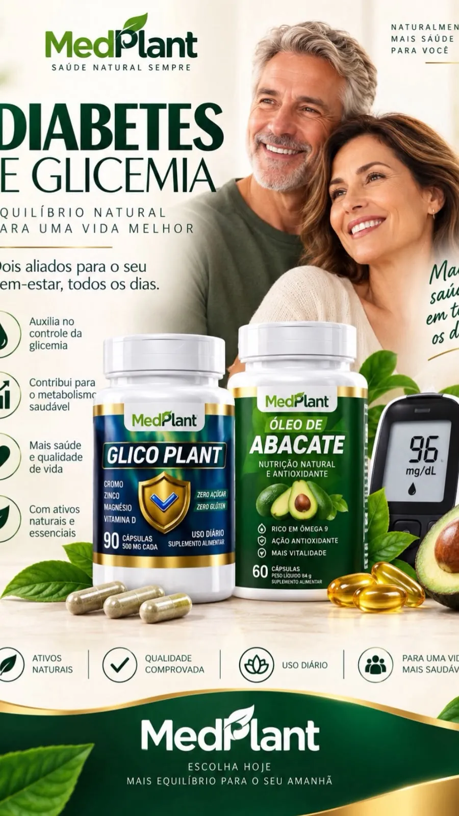Glico Plant e Óleo de Abacate