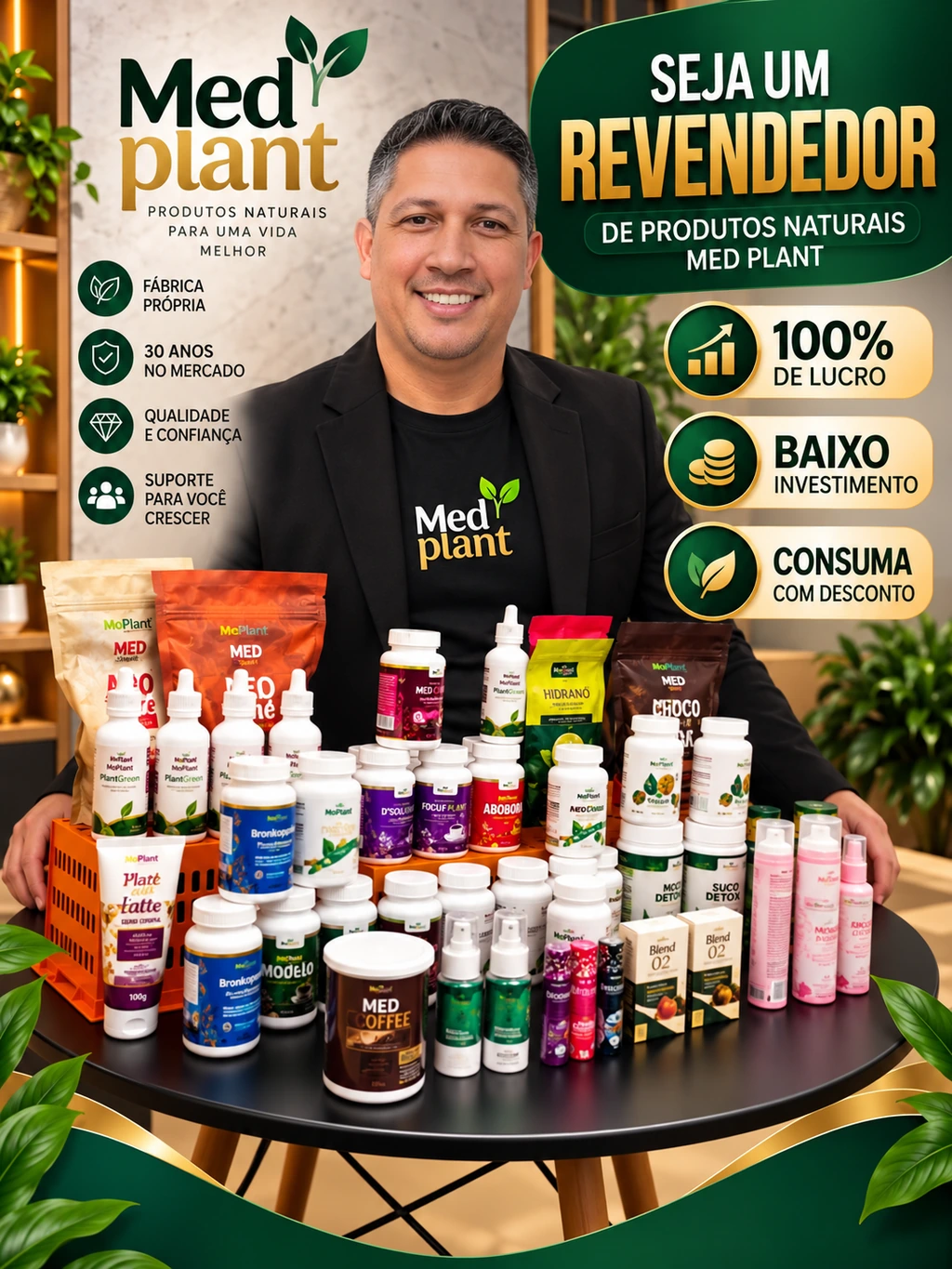 Seja um revendedor de produtos naturais MedPlant